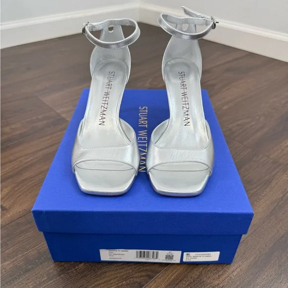 Stuart Weitzman Nudistia Ankle Strap High Heel Sandal